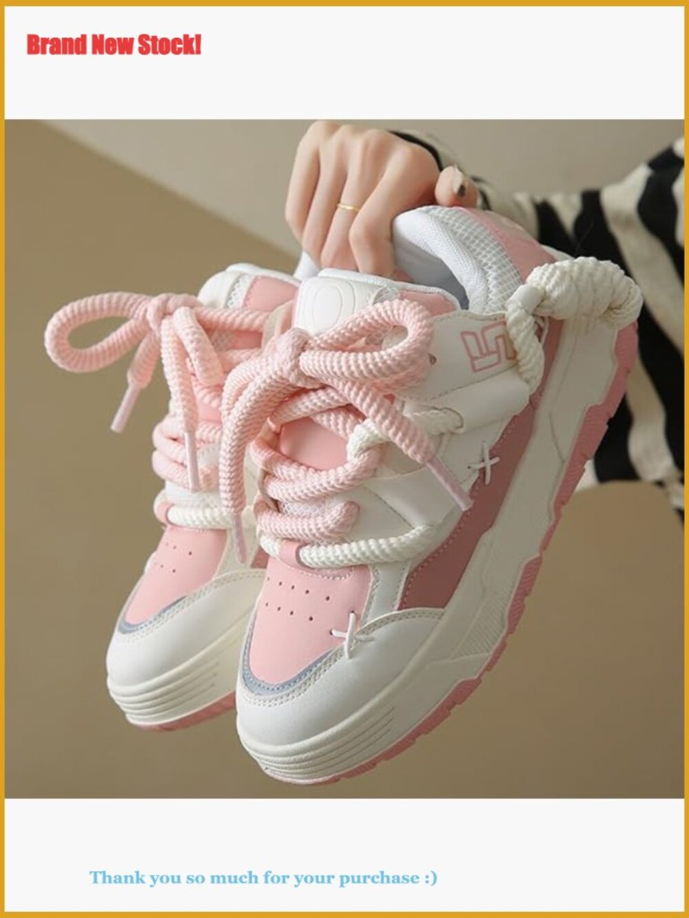 Thick Sole Platform Sneakers Chunky Walking Shoes Y2K Style - Picture 2 of 7